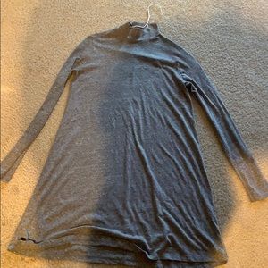 high neck swing dress